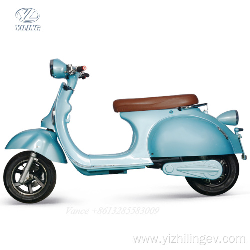 Motorcycle Electric Adult New Vespa Fast Electric Motorcycle 2000W Tesla CKD With Disk Brake Electric Moped Scooter TSL Bicycle